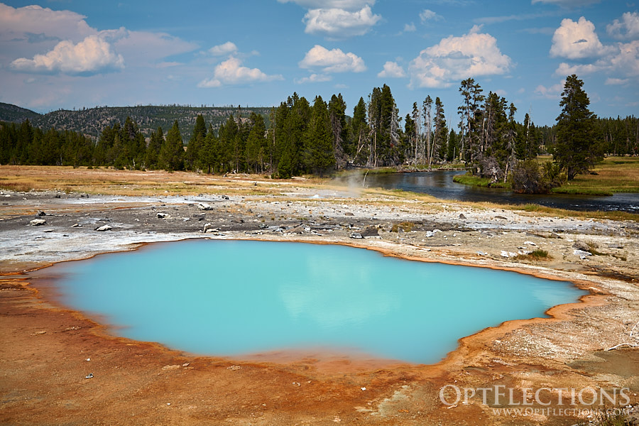 Black Opal Pool by the Firehole River