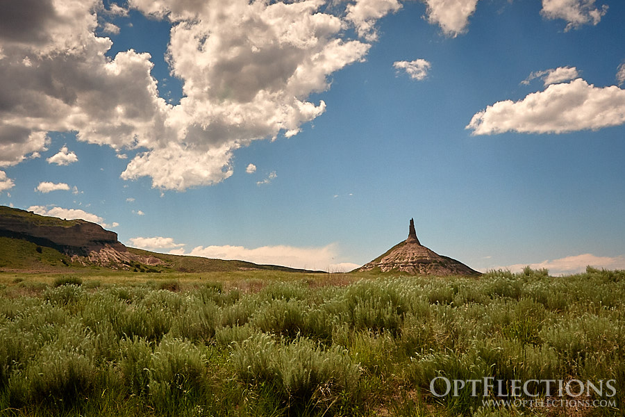 Western Nebraska's Chimney Rock south of Bayard